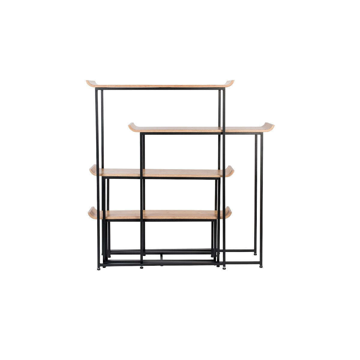 Zuiver kast flodka zwart 37,5 x 113,50-200,00 x 147,5 cm