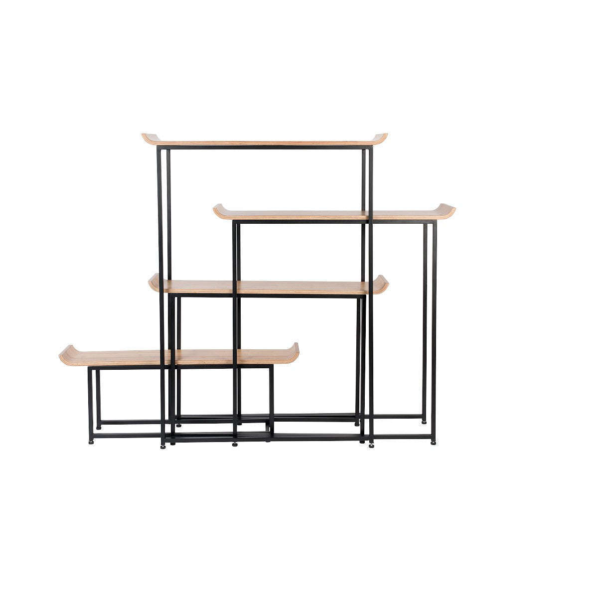 Zuiver kast flodka zwart 37,5 x 113,50-200,00 x 147,5 cm