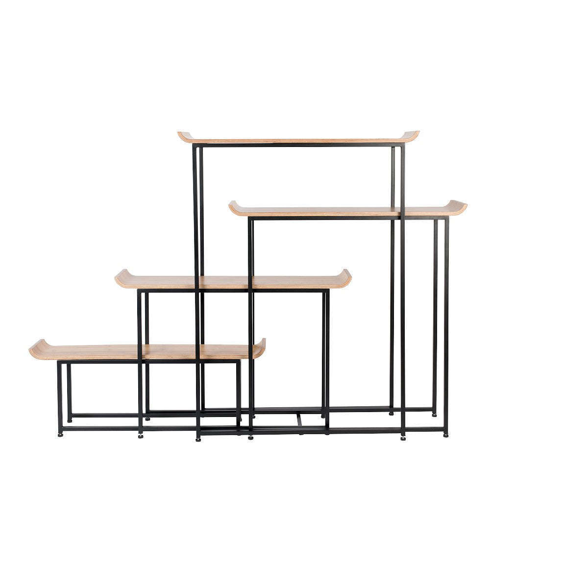 Zuiver kast flodka zwart 37,5 x 113,50-200,00 x 147,5 cm