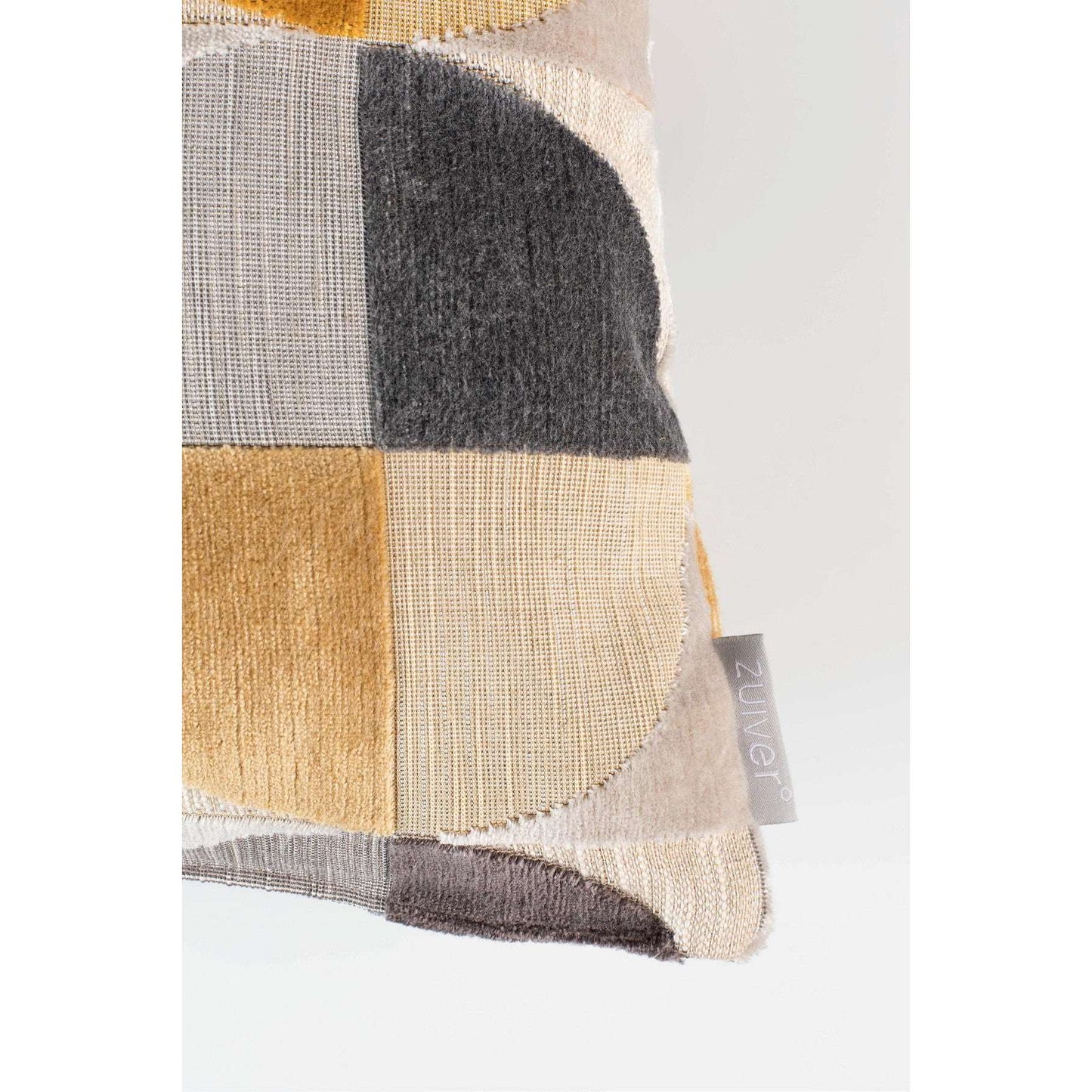 Zuiver kussen club oker 45 x 45 x 12 cm