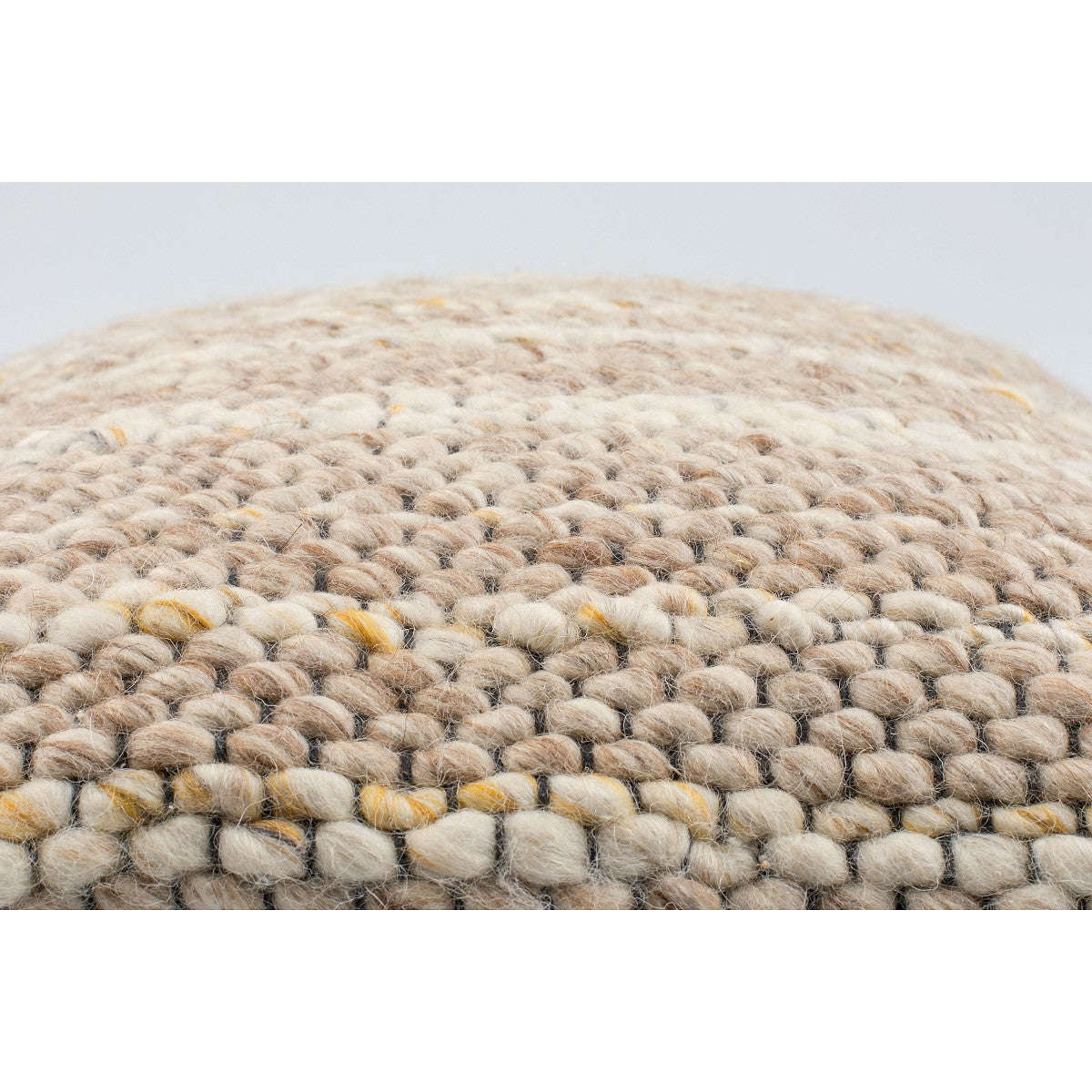 Zuiver kussen frills beige/geel 45 x 45 x 13 cm