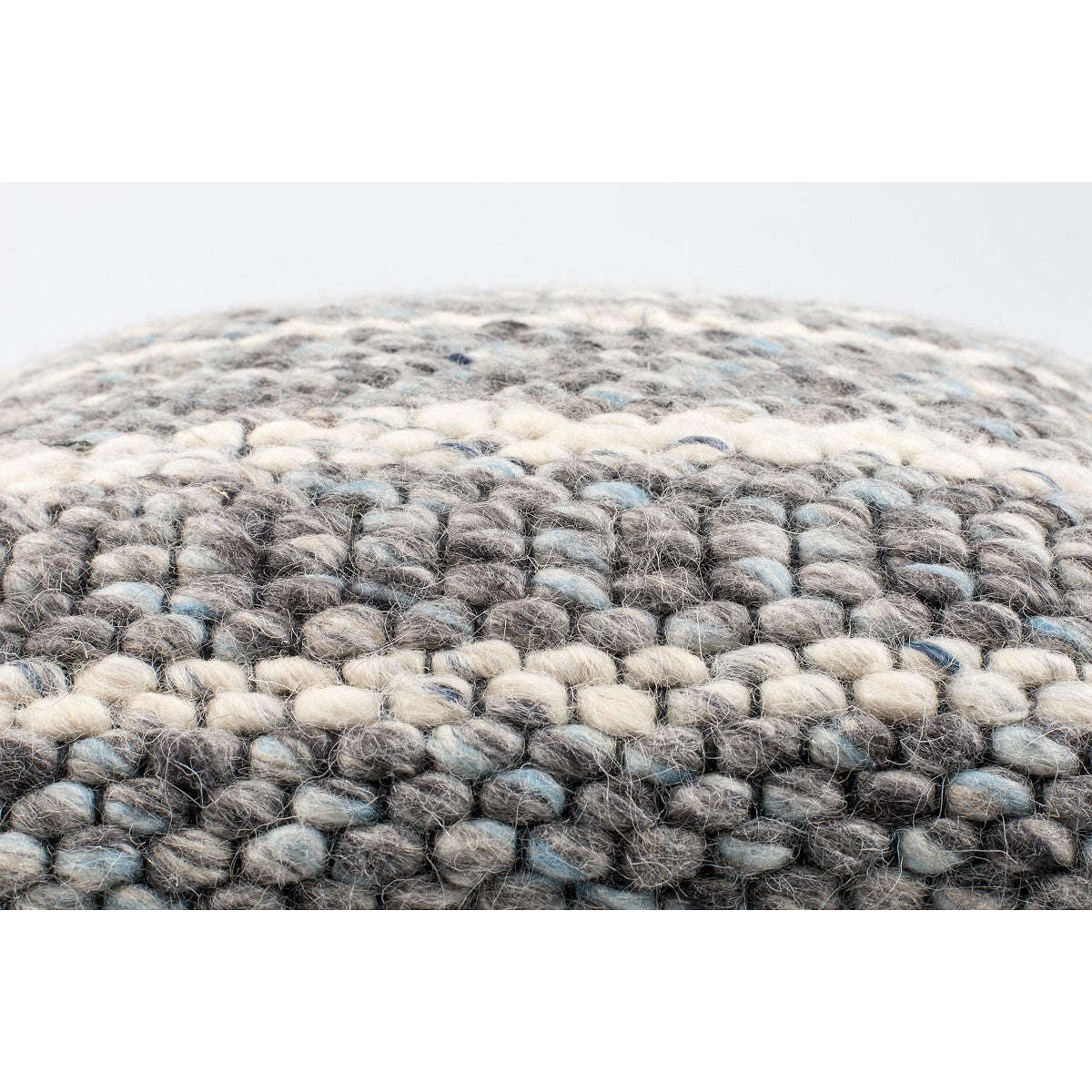 Zuiver kussen frills grijs/blauw 45 x 45 x 13 cm