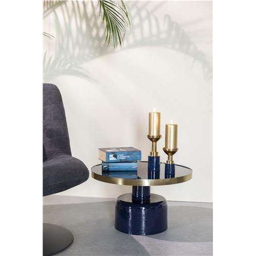 Zuiver salontafel glam blauw 60 x 60 x 35 cm