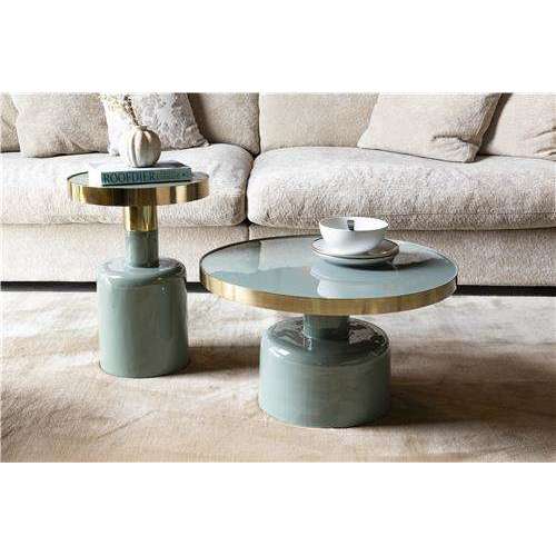Zuiver salontafel glam groen 60 x 60 x 35 cm