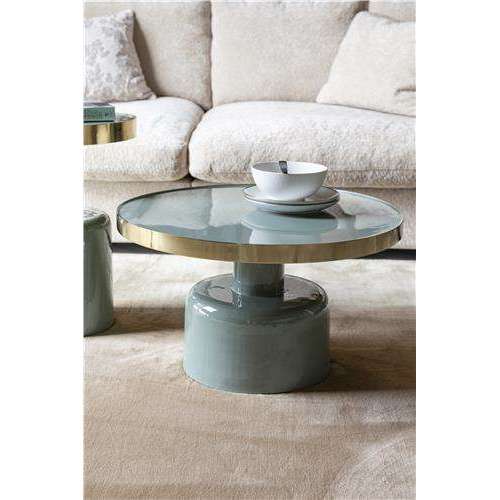 Zuiver salontafel glam groen 60 x 60 x 35 cm