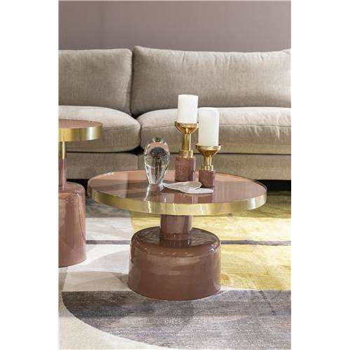 Zuiver salontafel glam roze 60 x 60 x 35 cm