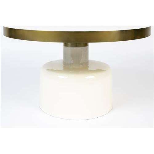 Zuiver salontafel glam wit 60 x 60 x 35 cm