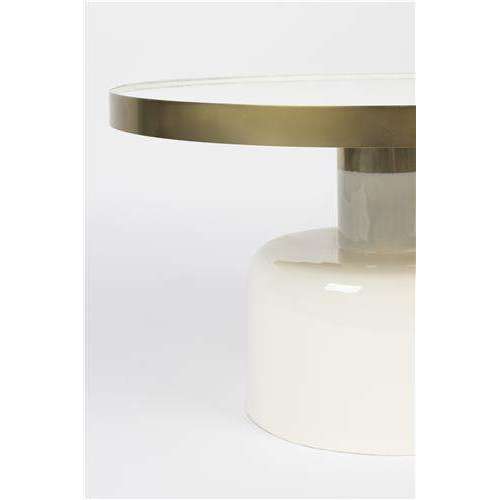 Zuiver salontafel glam wit 60 x 60 x 35 cm