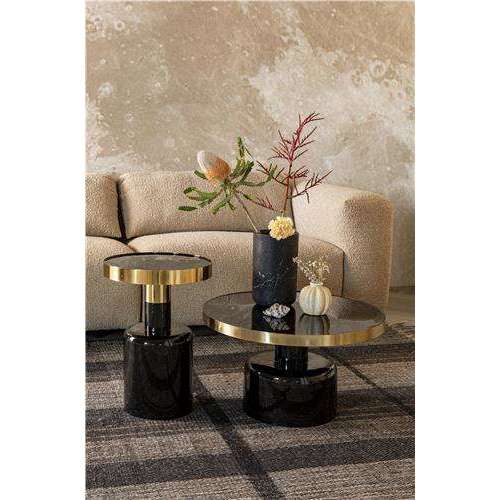 Zuiver salontafel glam zwart 60 x 60 x 35 cm