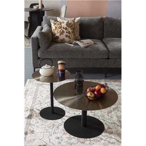 Zuiver salontafel snow brushed satin Ø60 x 35 cm