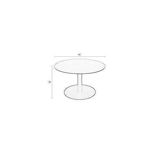 Zuiver salontafel snow brushed satin Ø60 x 35 cm