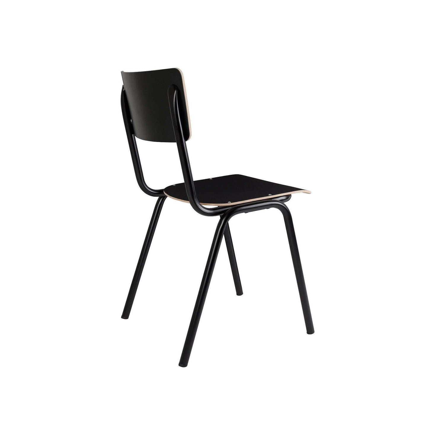 Zuiver Back To School eetkamerstoel hout zwart