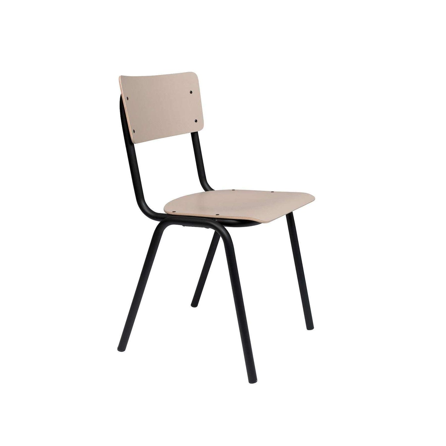 Zuiver Back To School eetkamerstoel mat beige
