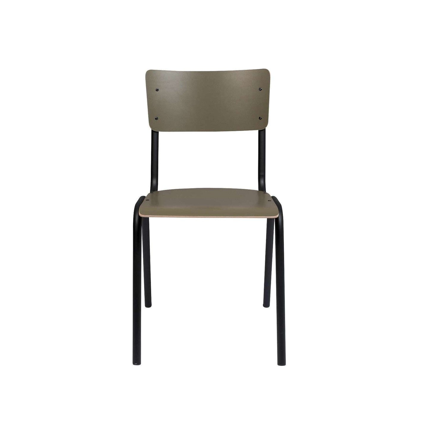 Zuiver Back To School eetkamerstoel mat olijf groen