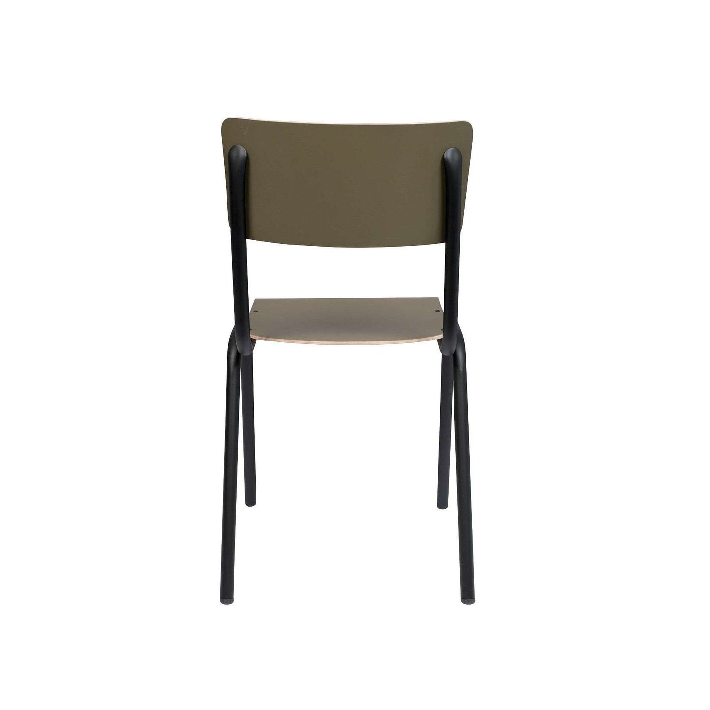 Zuiver Back To School eetkamerstoel mat olijf groen
