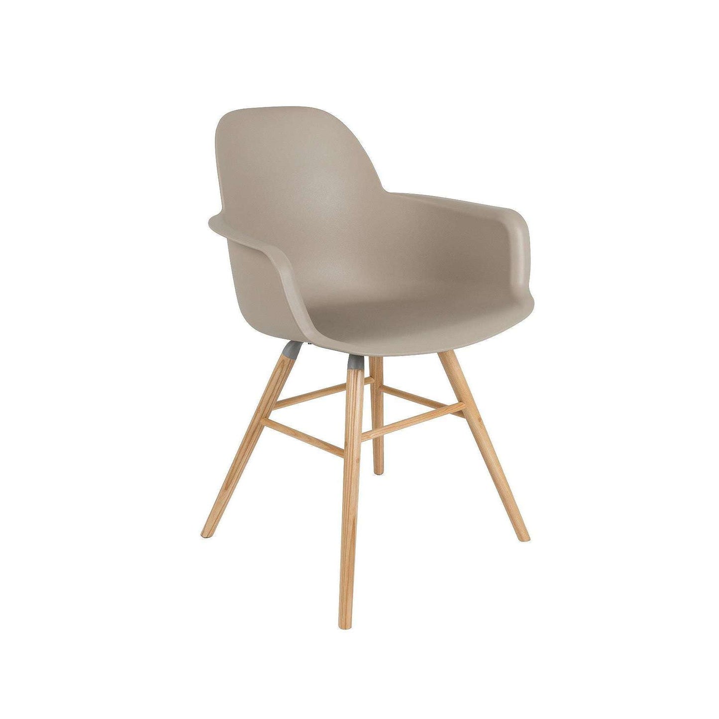 Zuiver stoel met armleuningen albert kuip taupe 55 x 59 x 81,5 cm