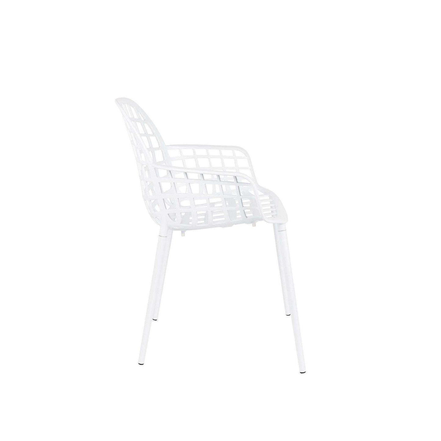 Zuiver stoel met armleuningen albert kuip tuin wit 59,5 x 59,5 x 82,5 cm