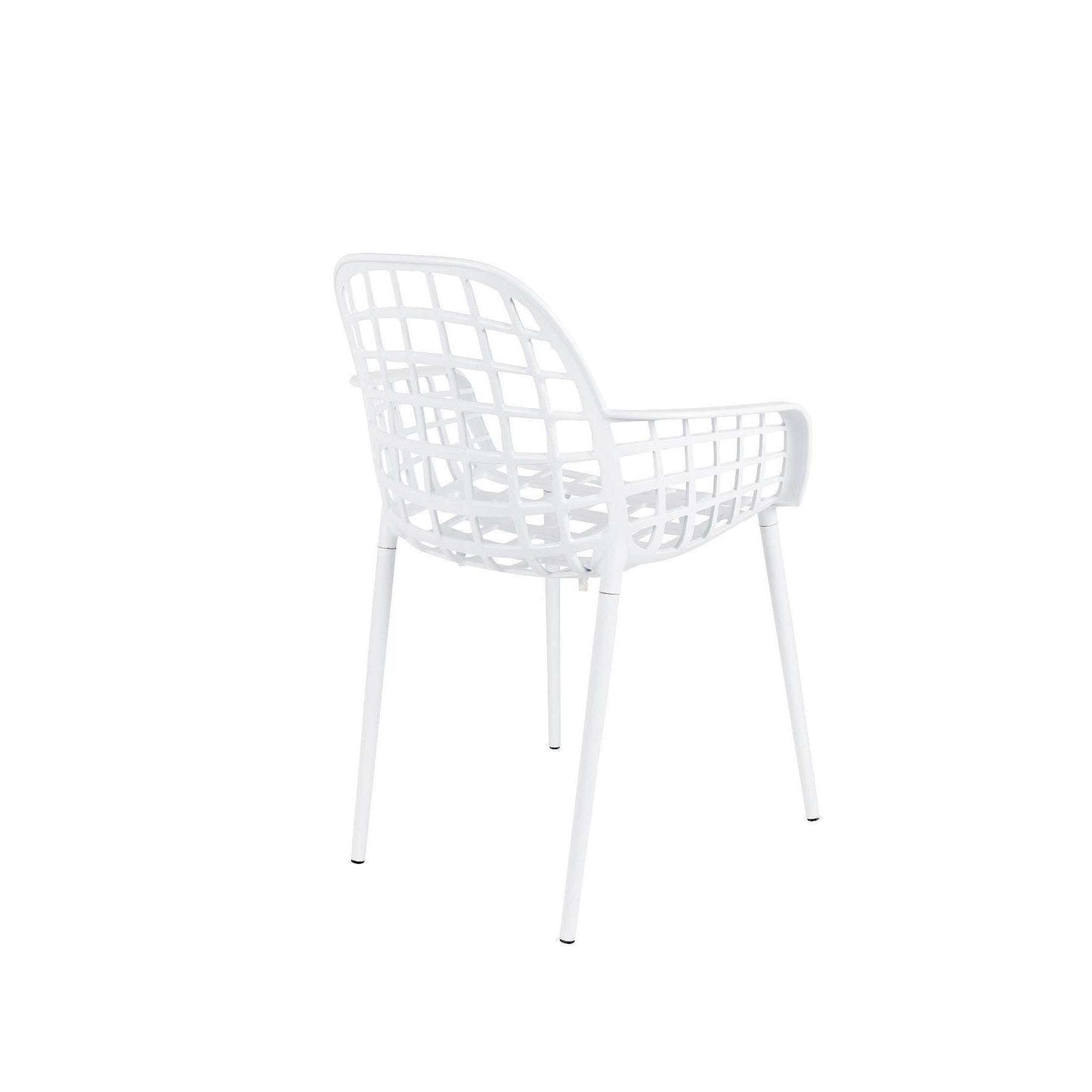 Zuiver stoel met armleuningen albert kuip tuin wit 59,5 x 59,5 x 82,5 cm