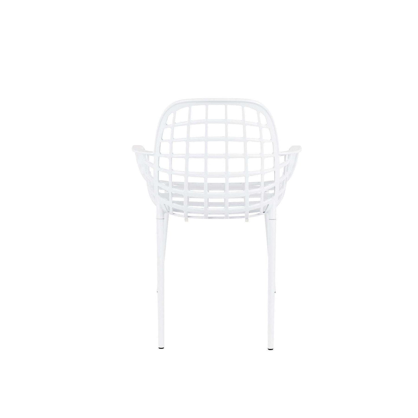 Zuiver stoel met armleuningen albert kuip tuin wit 59,5 x 59,5 x 82,5 cm