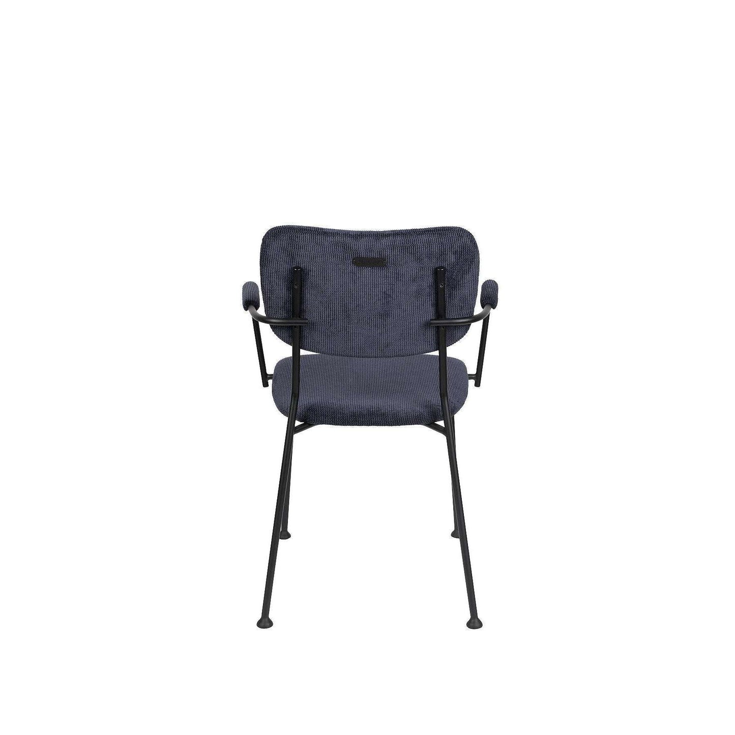 Zuiver Benson eetkamerstoel met armleuning donkerblauw