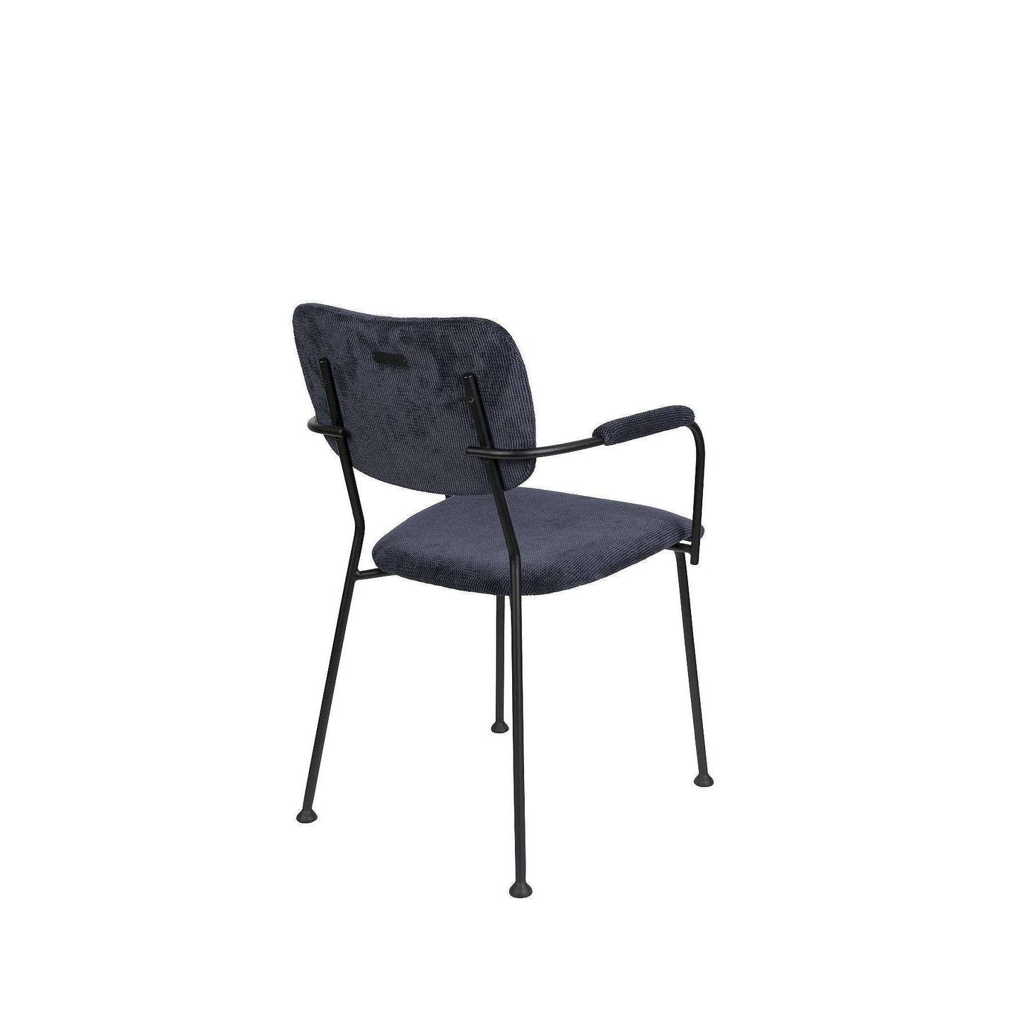 Zuiver Benson eetkamerstoel met armleuning donkerblauw