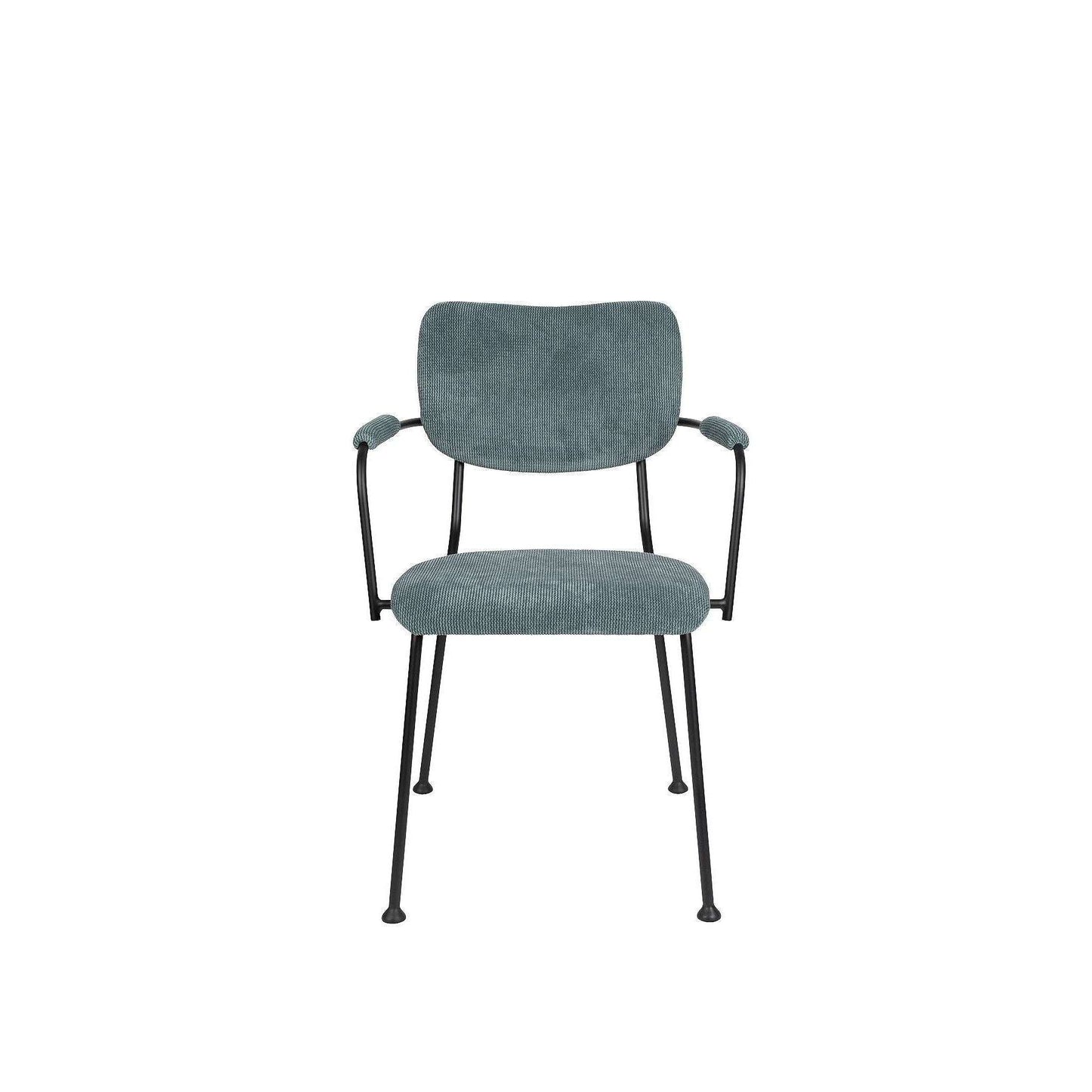 Zuiver stoel met armleuningen benson grijs blauw 56 x 55,5 x 81 cm