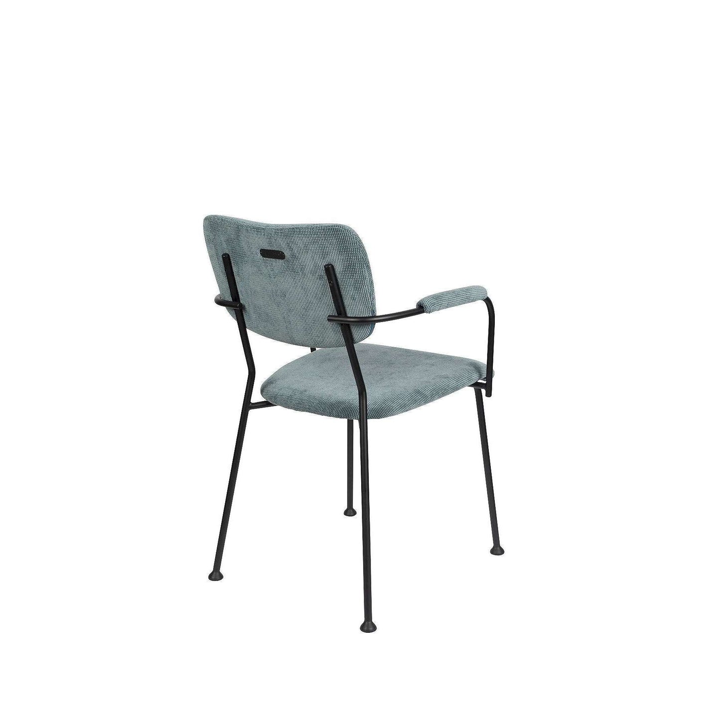 Zuiver stoel met armleuningen benson grijs blauw 56 x 55,5 x 81 cm