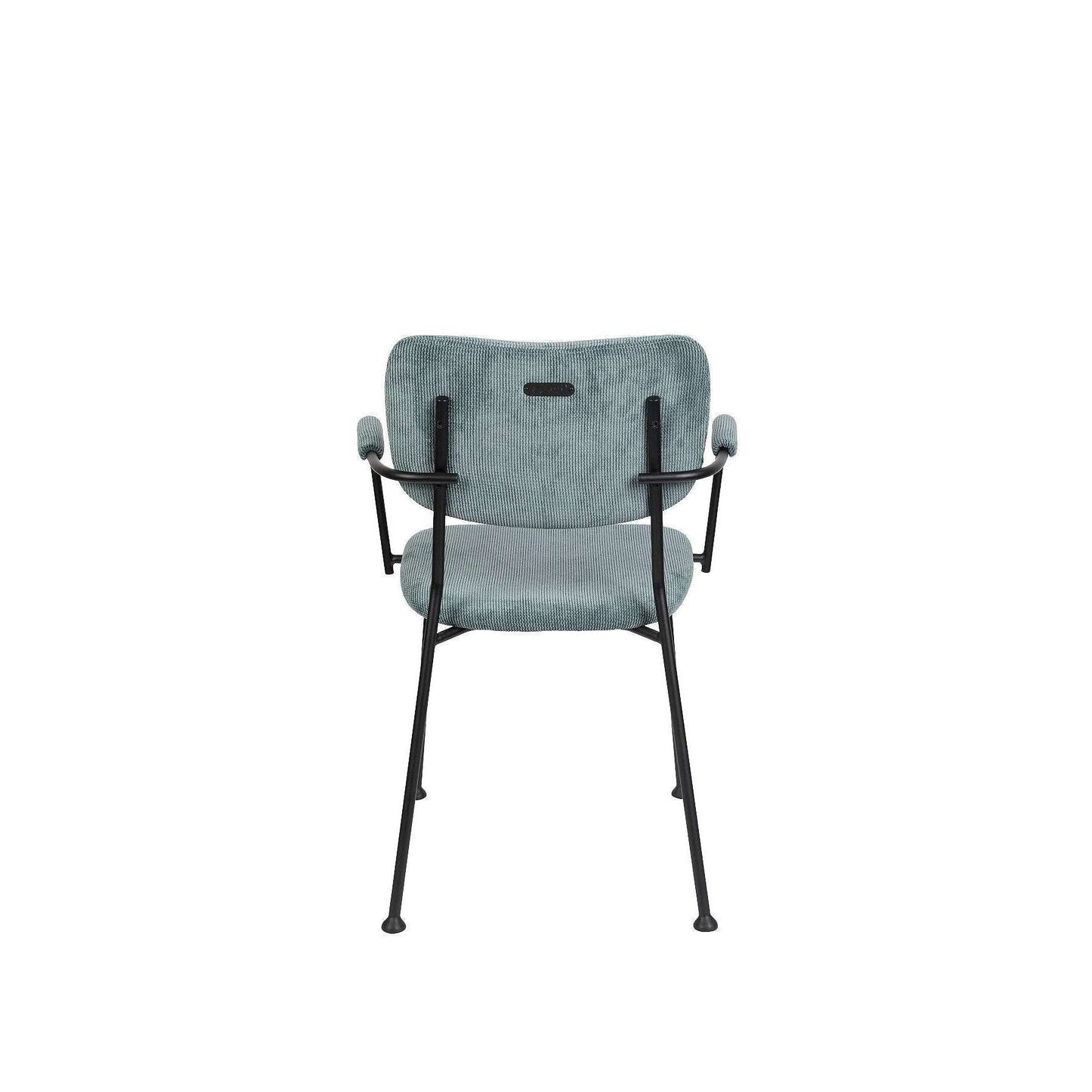 Zuiver stoel met armleuningen benson grijs blauw 56 x 55,5 x 81 cm