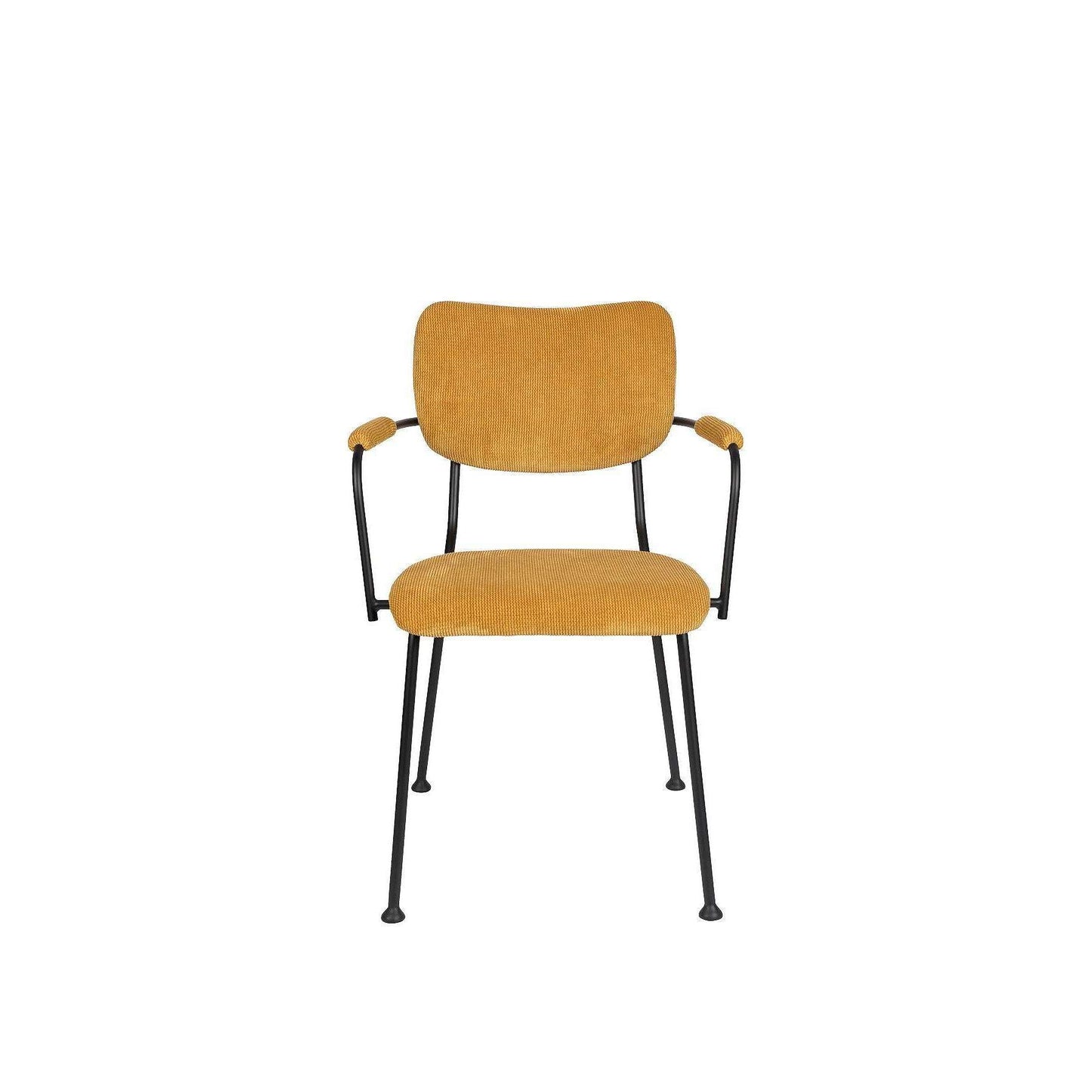 Zuiver stoel met armleuningen benson oker 56 x 55,5 x 81 cm