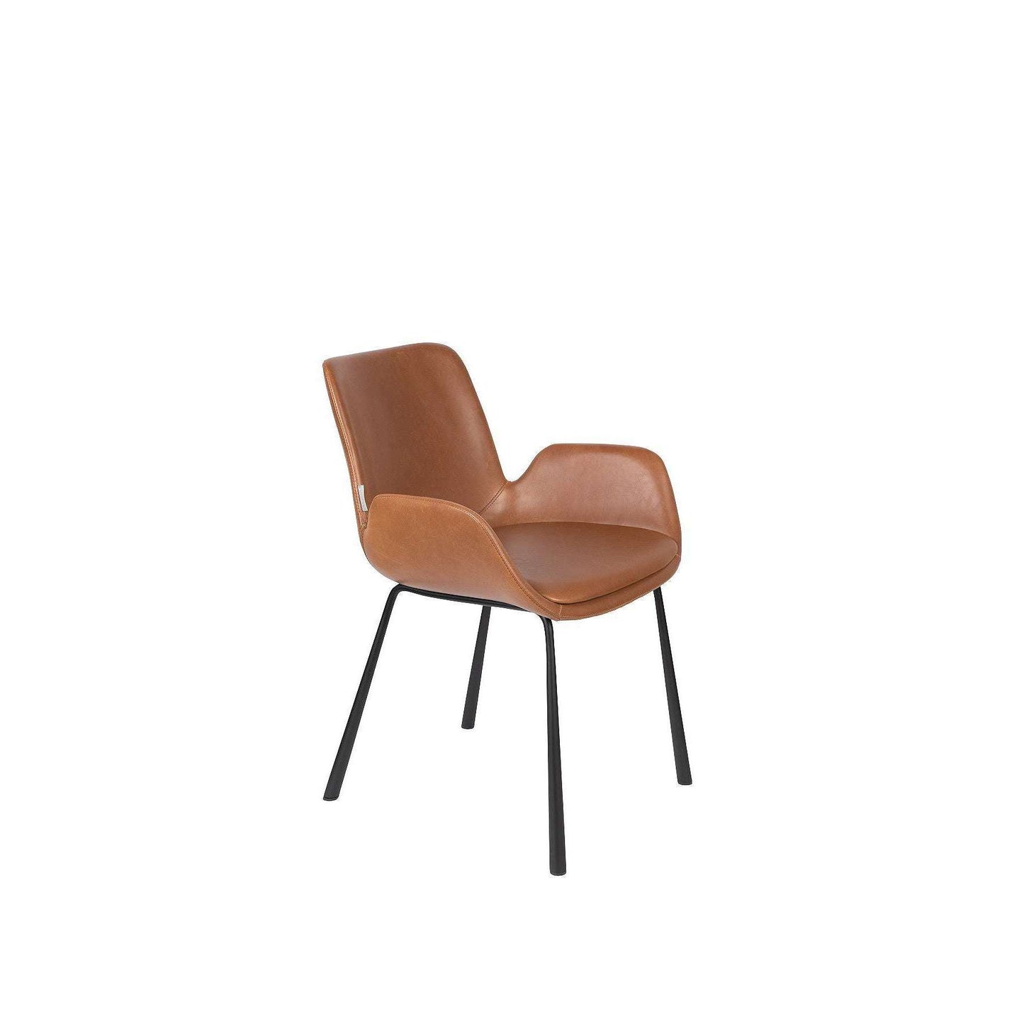 Zuiver stoel met armleuningen brit ll bruin 62 x 59 x 79 cm