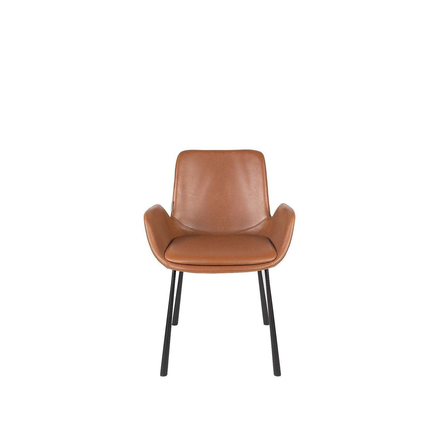 Zuiver stoel met armleuningen brit ll bruin 62 x 59 x 79 cm