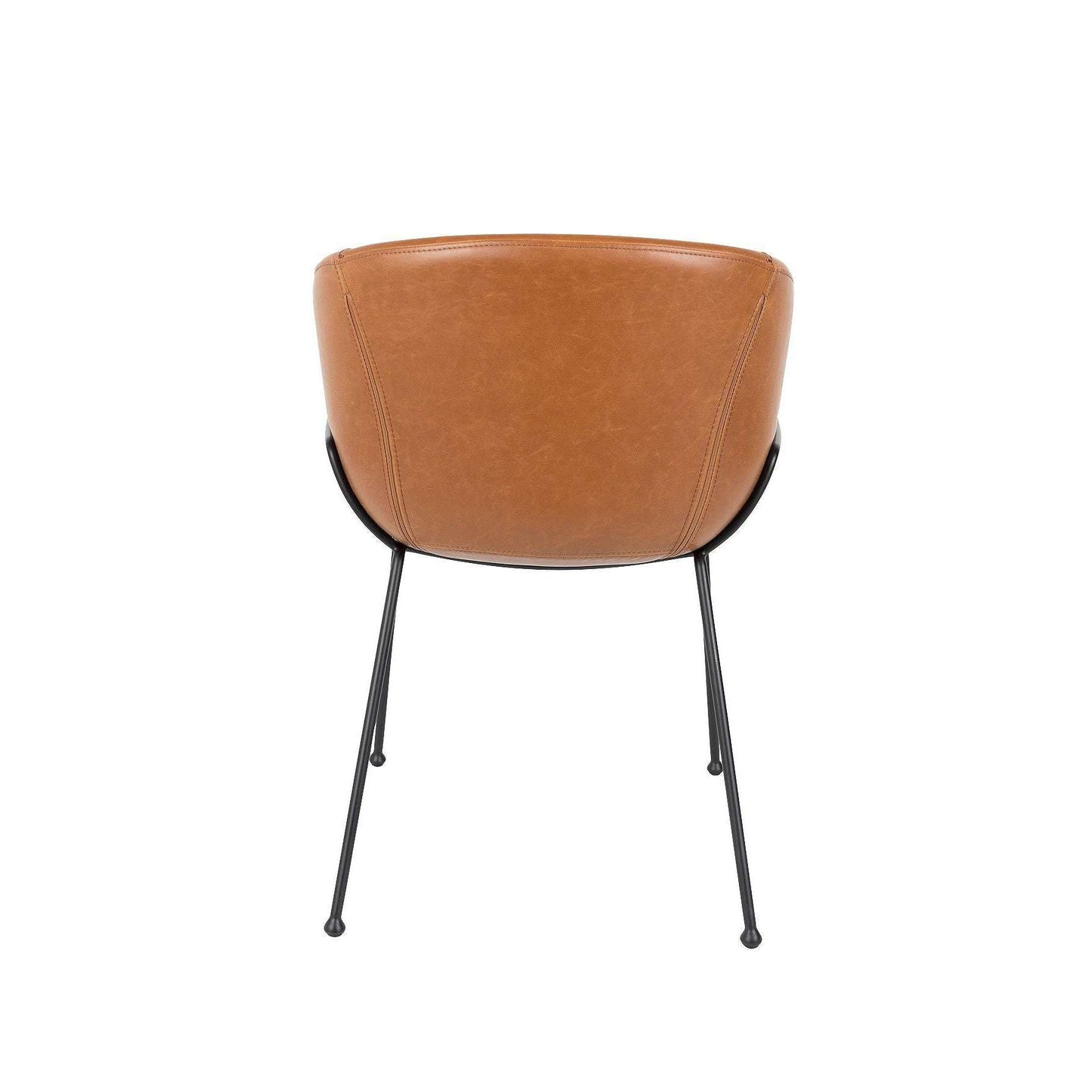 Zuiver stoel met armleuningen feston bruin 55 x 56,5 x 77 cm