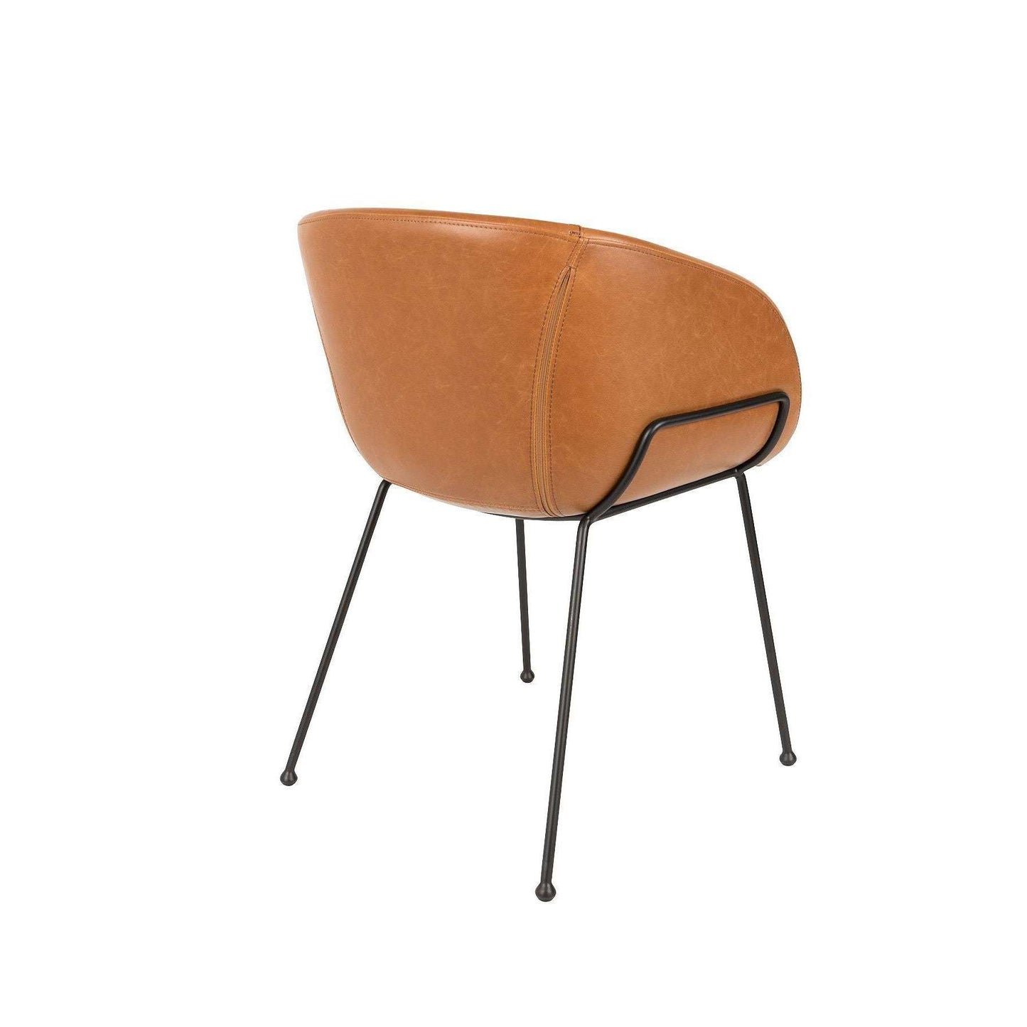 Zuiver stoel met armleuningen feston bruin 55 x 56,5 x 77 cm