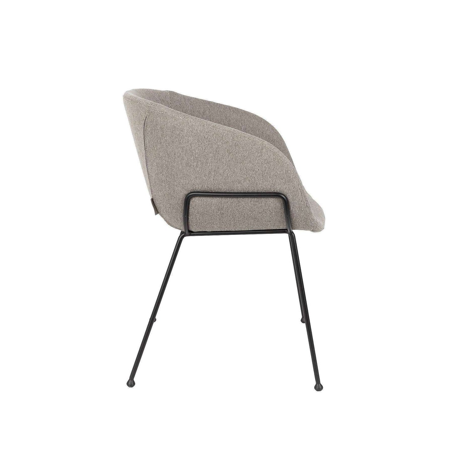 Zuiver stoel met armleuningen feston fab grijs 55 x 56,5 x 77 cm