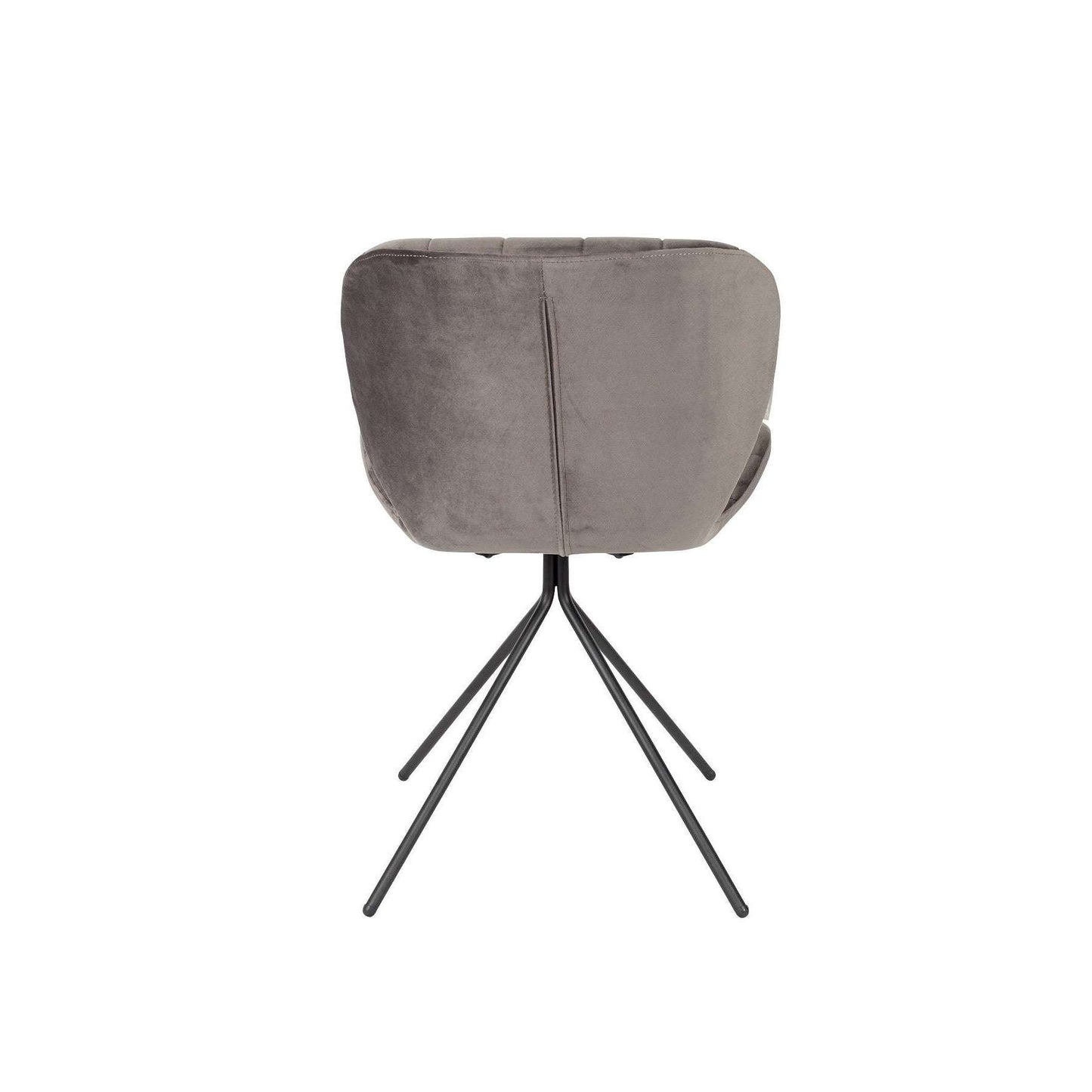 Zuiver stoel omg velvet grijs 56 x 51 x 80 cm