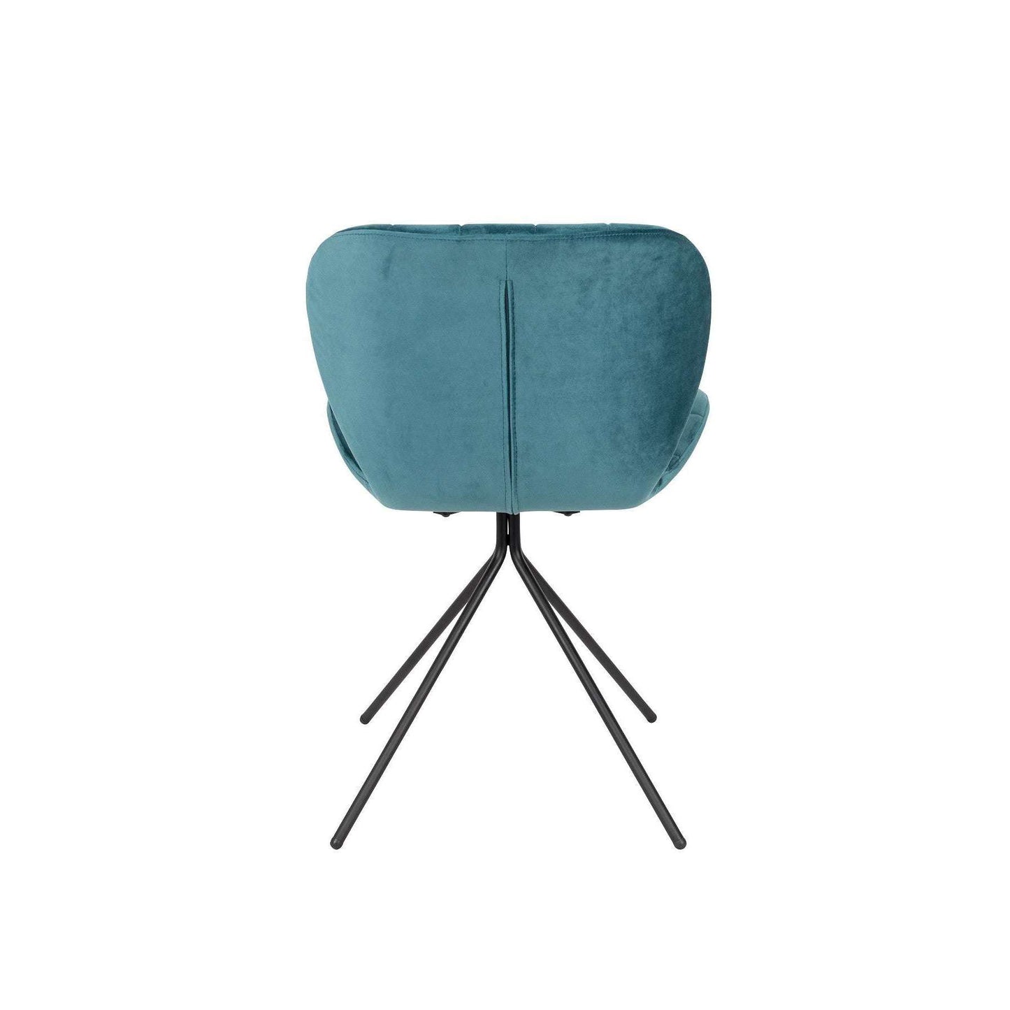 Zuiver stoel omg velvet petrol 56 x 51 x 80 cm