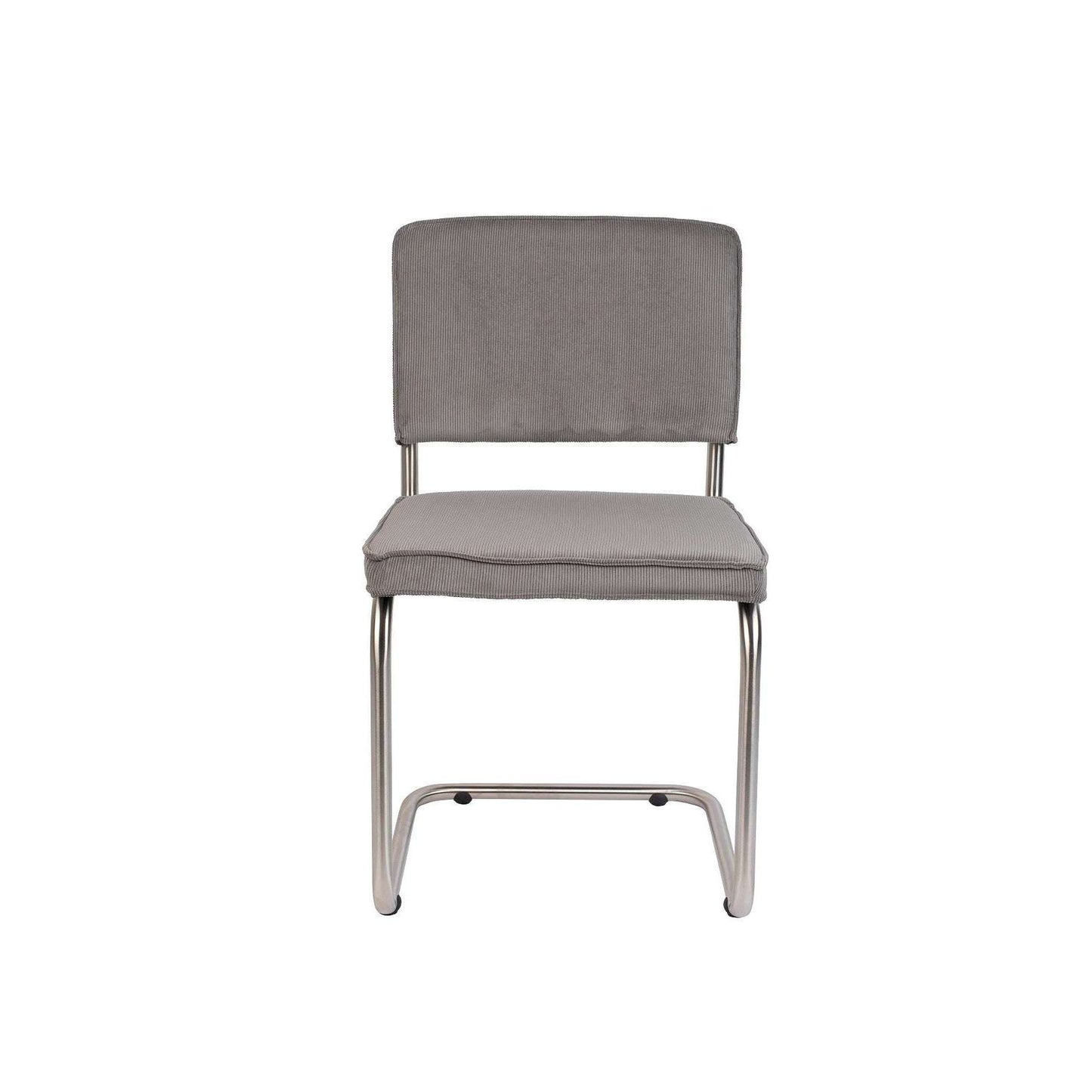 Zuiver Ridge Brushed eetkamerstoel rib cool grijs