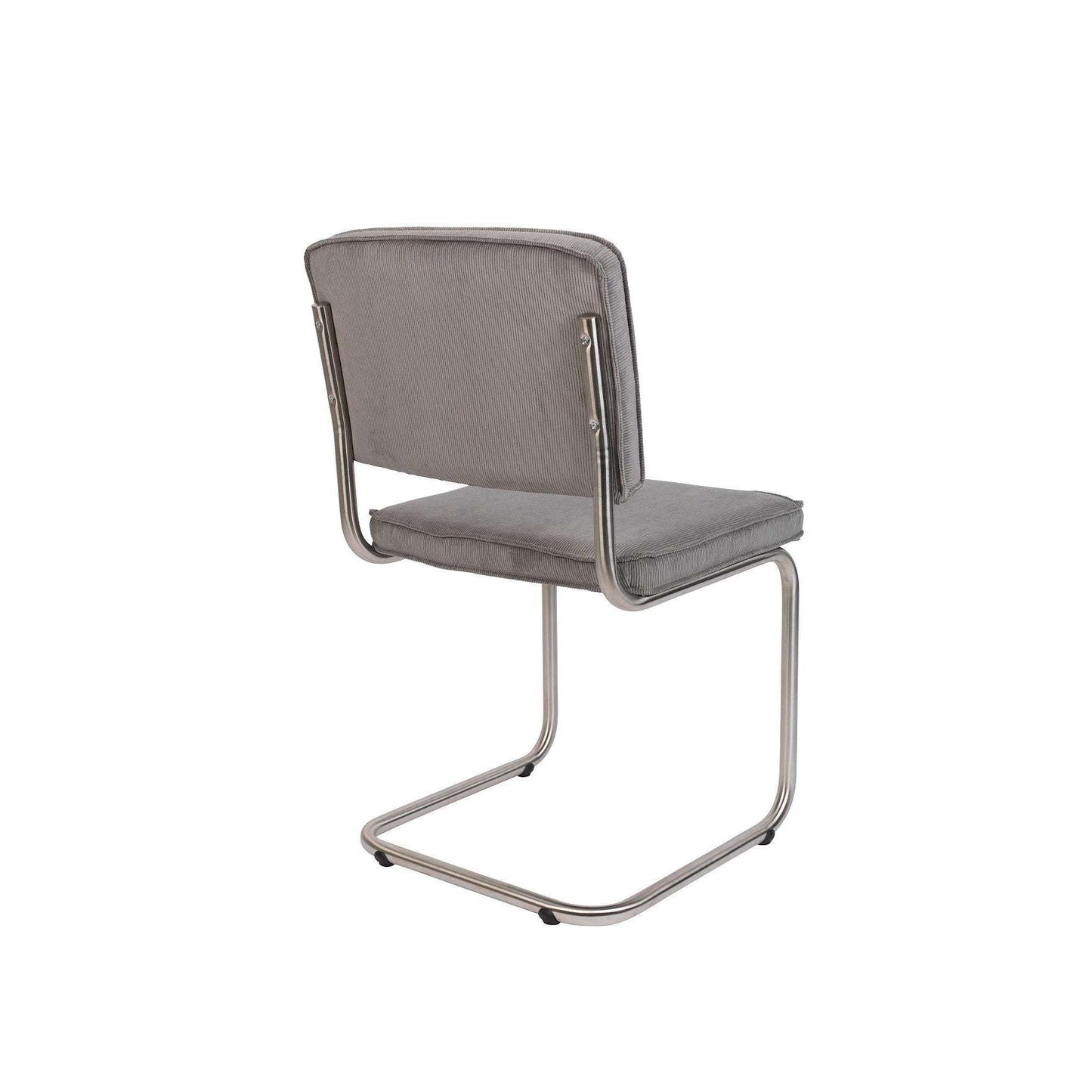 Zuiver Ridge Brushed eetkamerstoel rib cool grijs