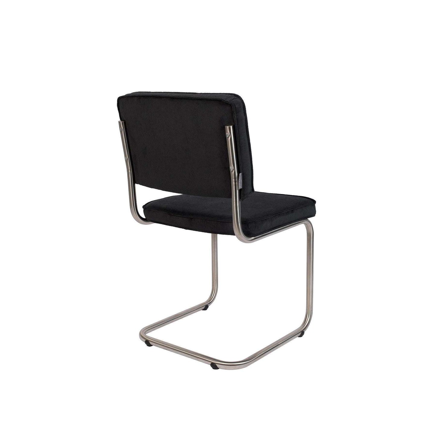 Zuiver Ridge Brushed eetkamerstoel rib zwart