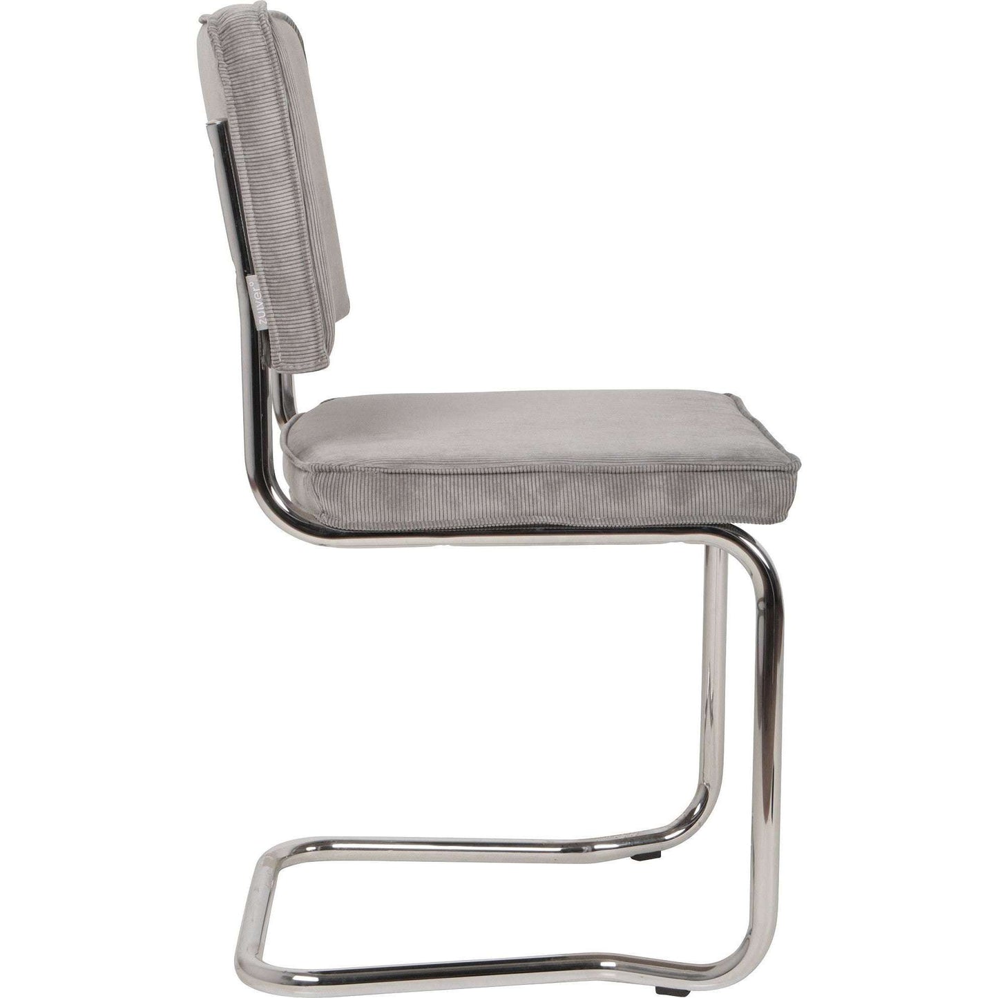 Zuiver stoel ridge kink rib cool grijs 50 x 48 x 85 cm