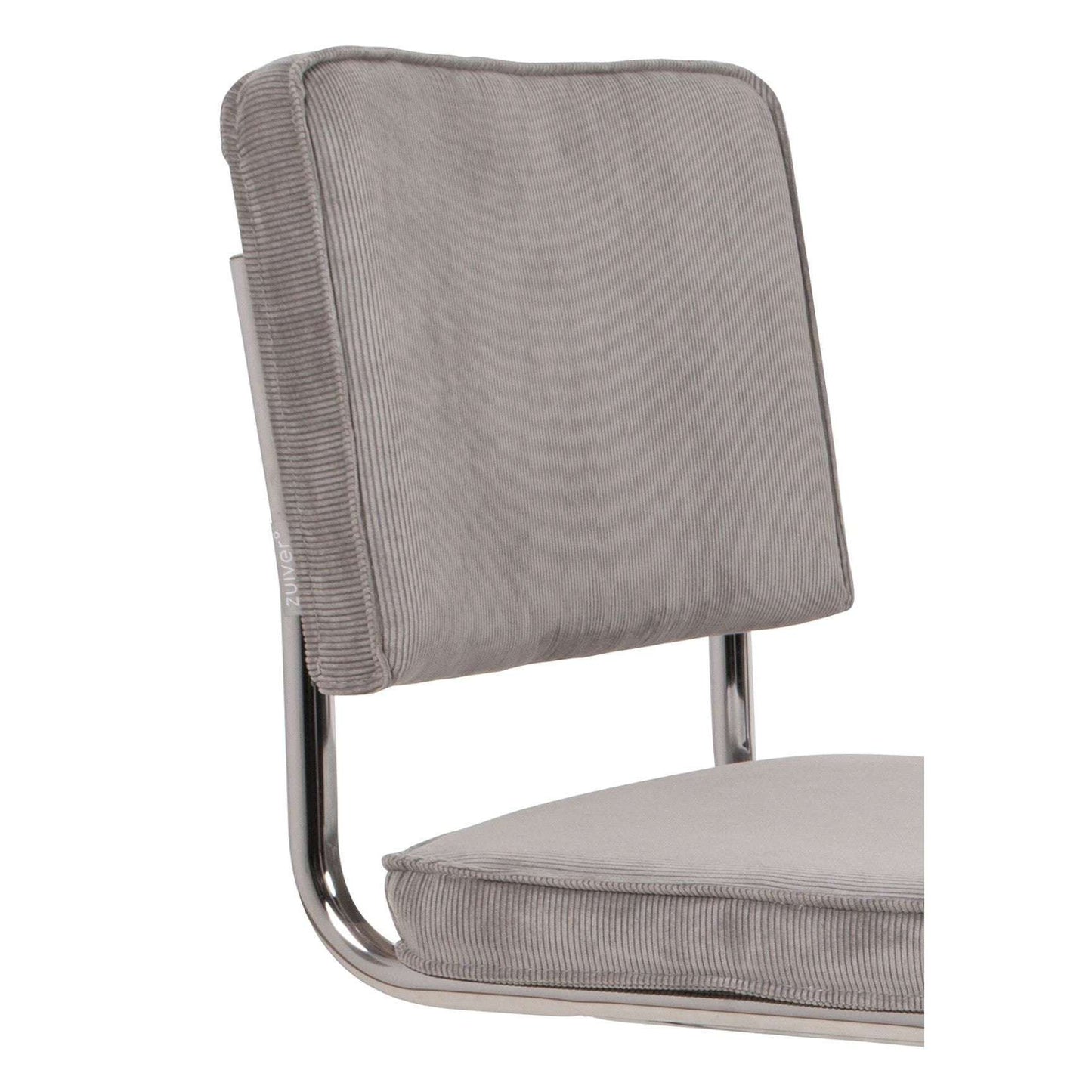 Zuiver stoel ridge kink rib cool grijs 50 x 48 x 85 cm