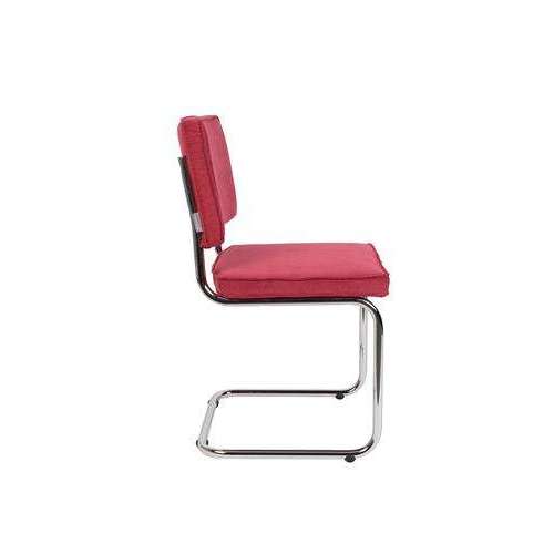 Zuiver Ridge eetkamerstoel rib rood