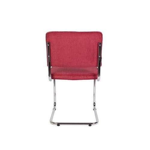 Zuiver Ridge eetkamerstoel rib rood