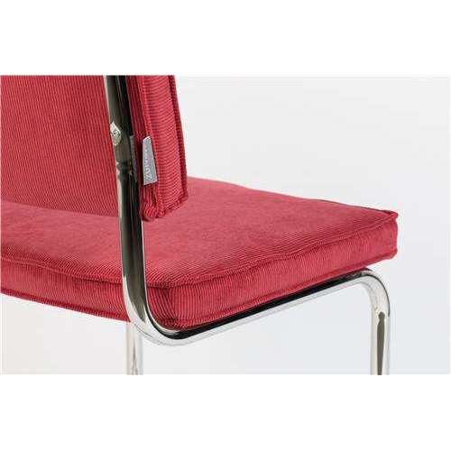 Zuiver Ridge eetkamerstoel rib rood