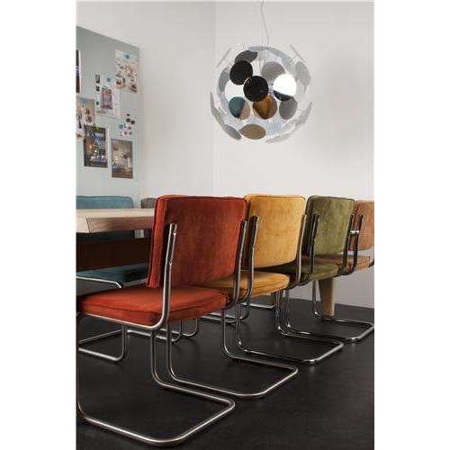 Zuiver Ridge eetkamerstoel rib rood