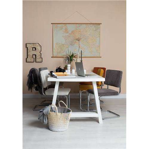 Zuiver Ridge eetkamerstoel rib rood