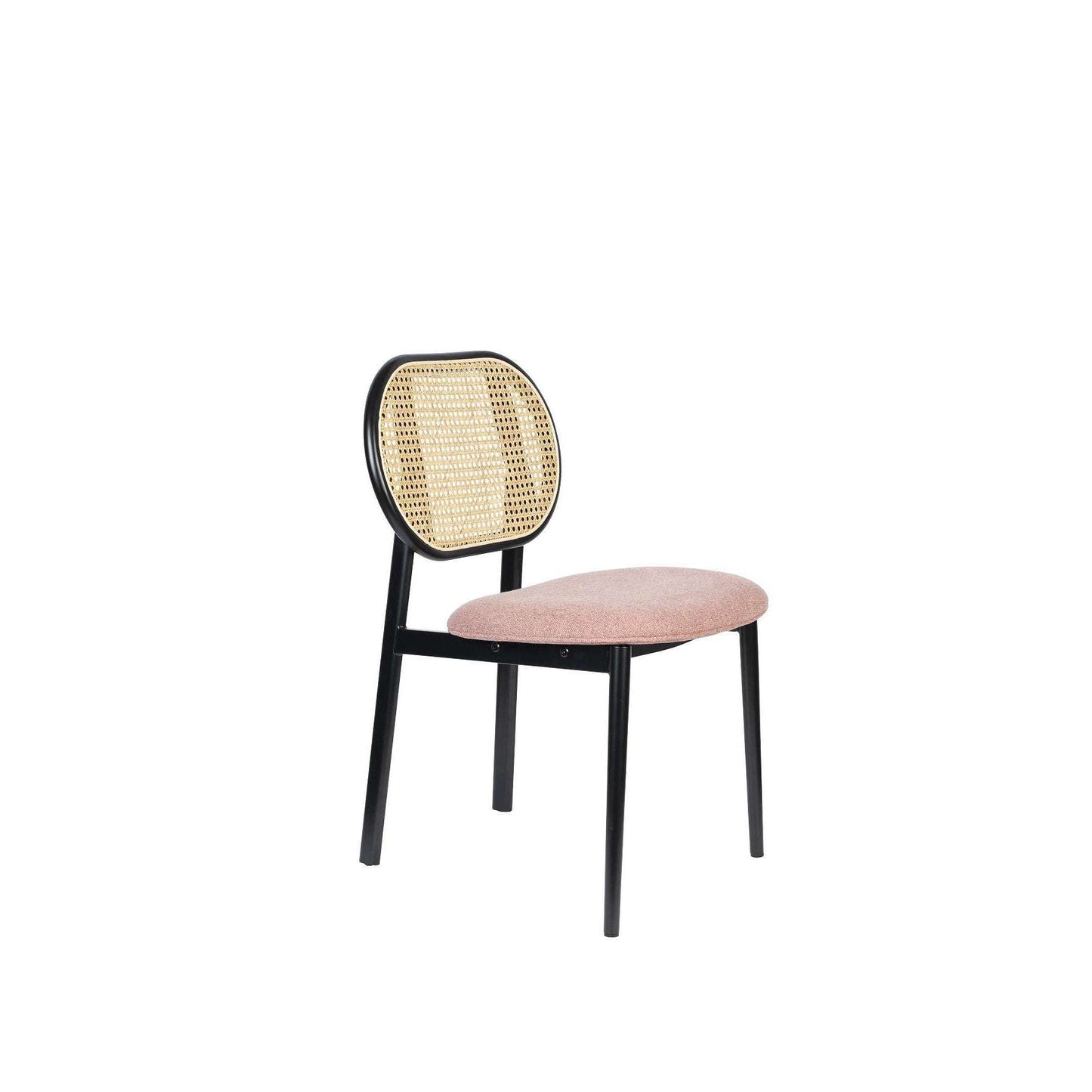Zuiver stoel spike natural/roze 57,8 x 45,6 x 81,5 cm