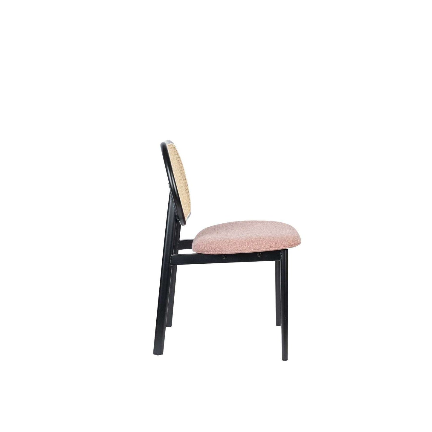 Zuiver stoel spike natural/roze 57,8 x 45,6 x 81,5 cm