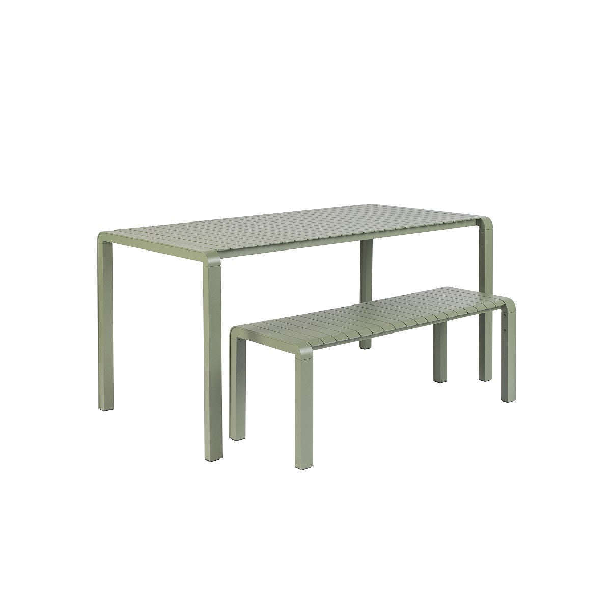 Zuiver tuin eetbank vondel groen 129,5 x 45 x 45 cm