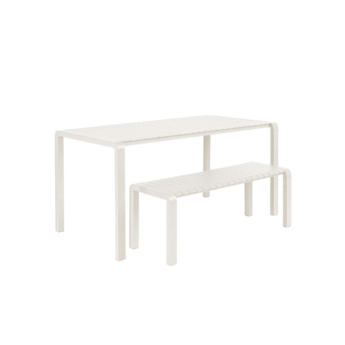 Zuiver tuin eetbank vondel klei 129,5 x 45 x 45 cm